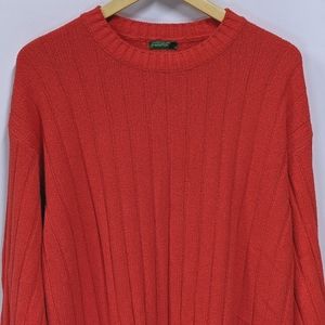 United Colours of Benetton Vintage Red Knit Sweater, Size XL